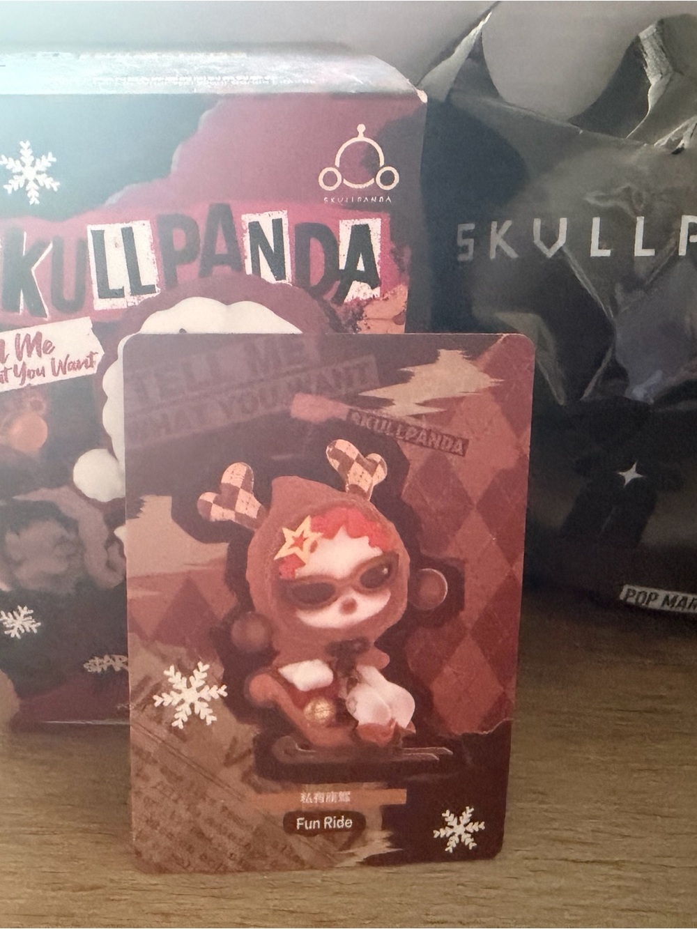 BRAND NEW UNOPENED Pop Mart Skullpanda Tell Me What You Want - Fun Ride